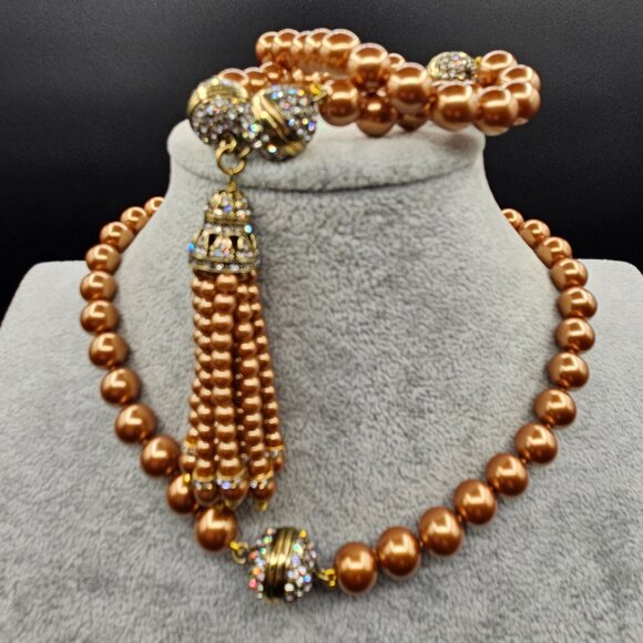 Heidi Daus Magnetic Gold Pearl Jewelry Set - Picture 4 of 16